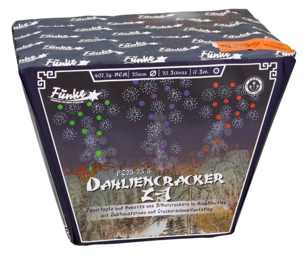 Funke Dahliencracker Z-1, Feuerwerksbatterie, 25 Schuss
